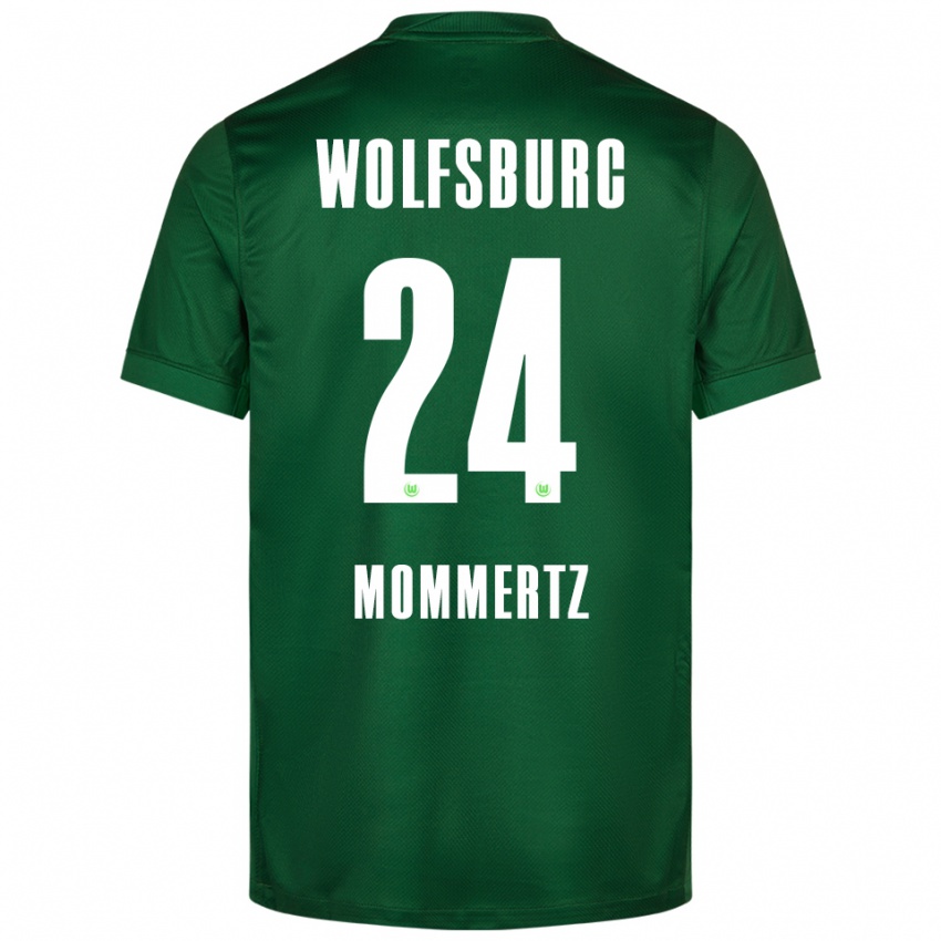 נשים בנימין מומרץ #24 ירוק לבן ג'רזי ביתית 2025/26 חולצה קצרה