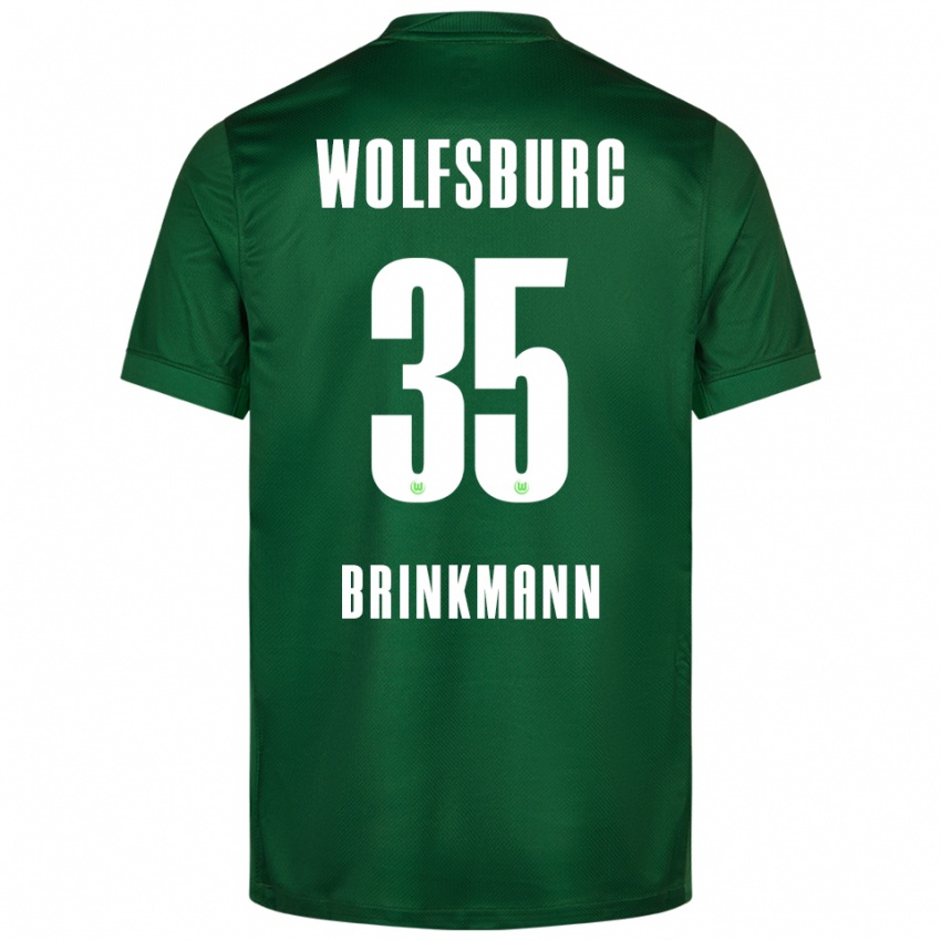 נשים קרלה ברינקמן #35 ירוק לבן ג'רזי ביתית 2025/26 חולצה קצרה