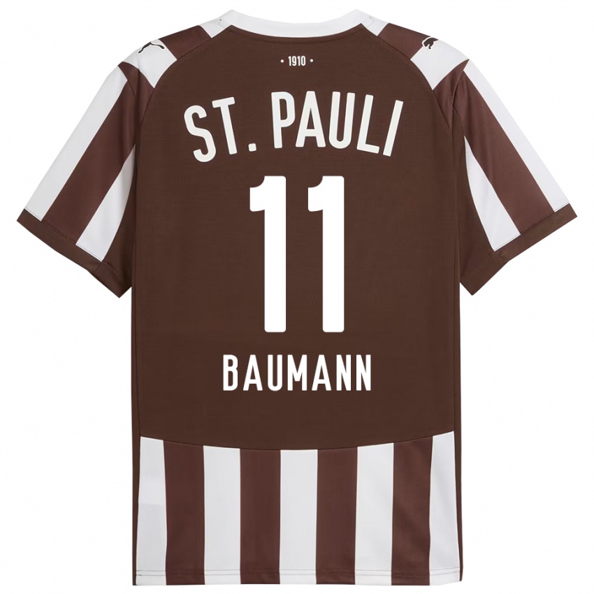 נשים Malte Baumann #11 קפה לבן ג'רזי ביתית 2025/26 חולצה קצרה