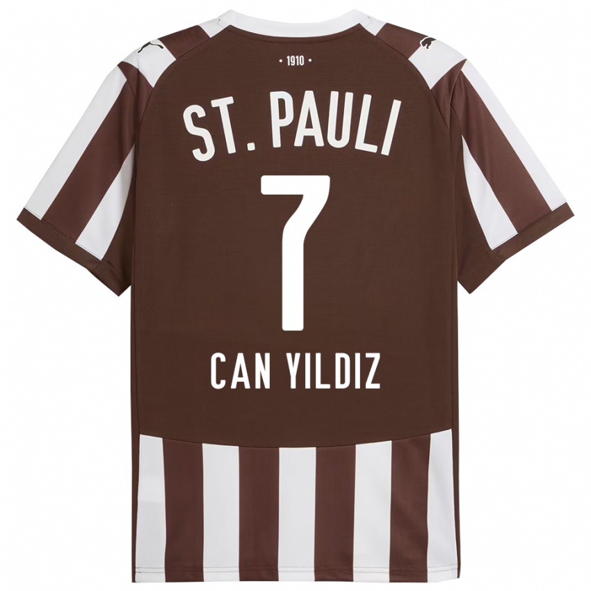 נשים Emre Can Yildiz #7 קפה לבן ג'רזי ביתית 2025/26 חולצה קצרה