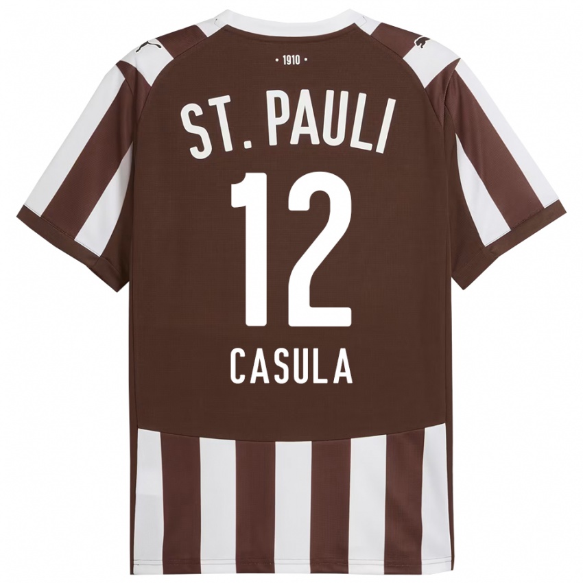 נשים David Casula #12 קפה לבן ג'רזי ביתית 2025/26 חולצה קצרה