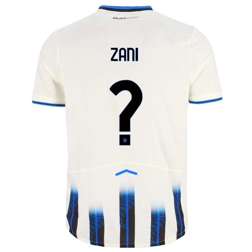 נשים Filippo Zani #0 לבן כחול הרחק ג'רזי 2025/26 חולצה קצרה