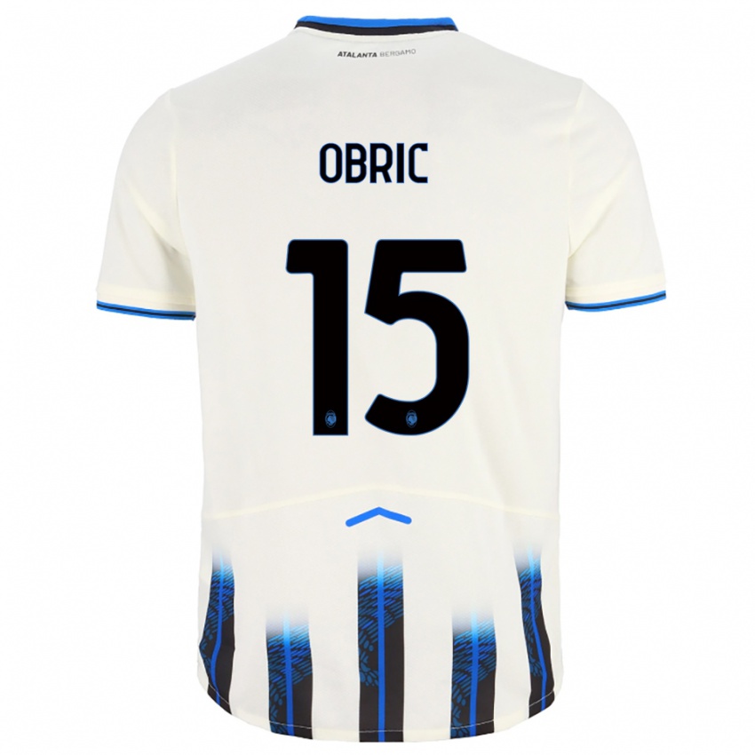 נשים רליה אובריק #15 לבן כחול הרחק ג'רזי 2025/26 חולצה קצרה