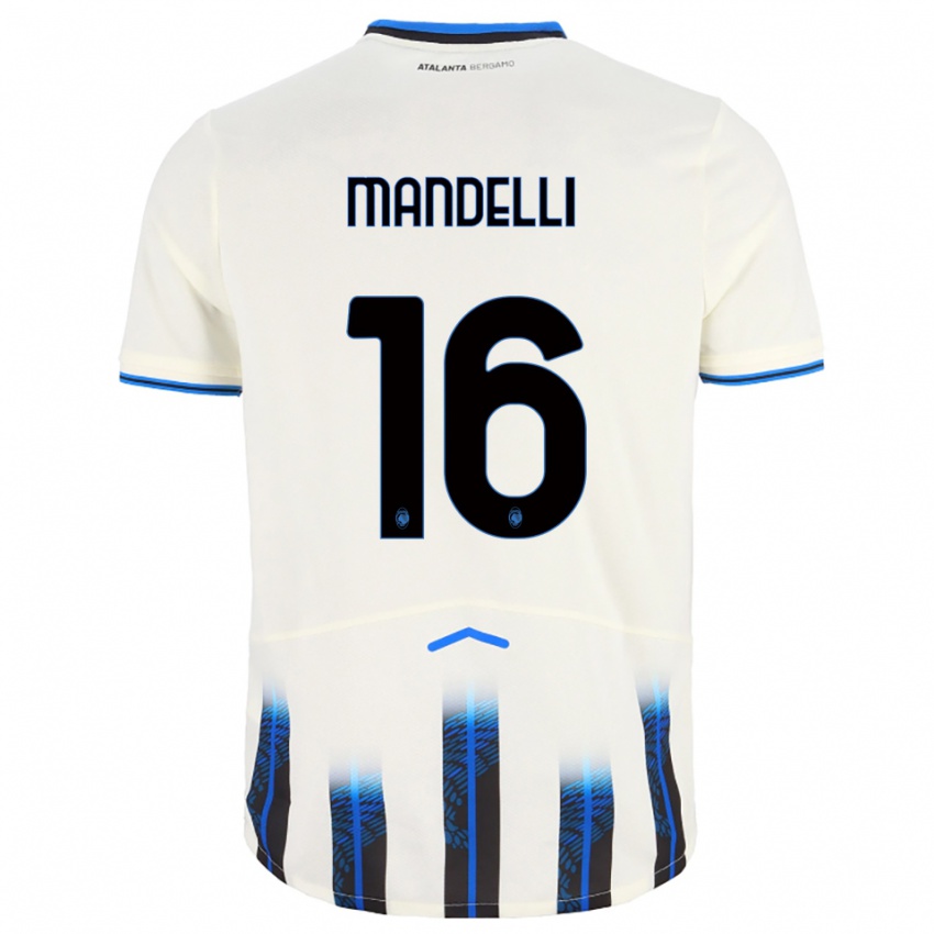 נשים ג'וליה מנדלי #16 לבן כחול הרחק ג'רזי 2025/26 חולצה קצרה