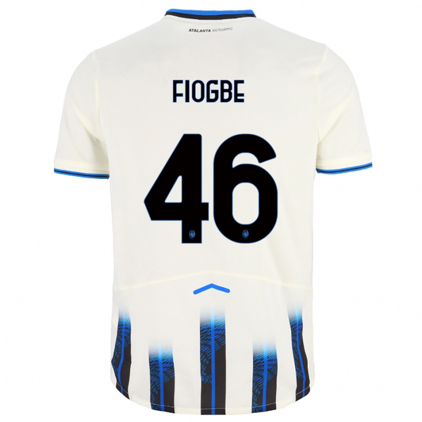 נשים קנדס פיוגבה #46 לבן כחול הרחק ג'רזי 2025/26 חולצה קצרה