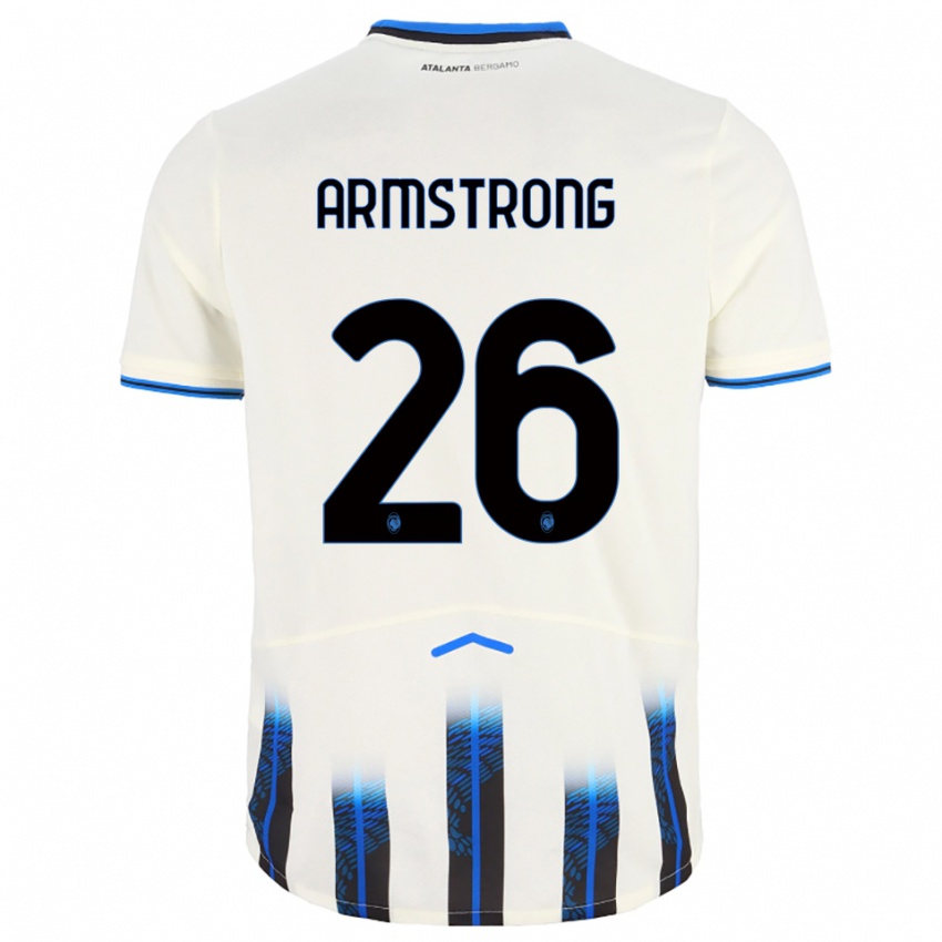 נשים דניאל ארמסטרונג #26 לבן כחול הרחק ג'רזי 2025/26 חולצה קצרה