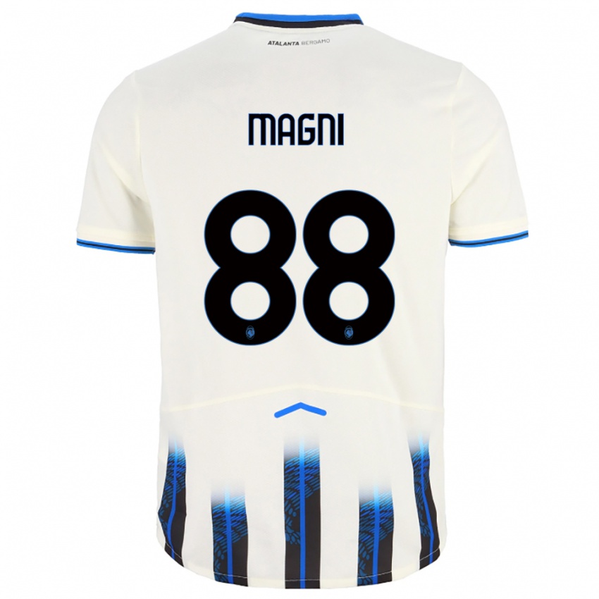 נשים גלוריה מגני #88 לבן כחול הרחק ג'רזי 2025/26 חולצה קצרה