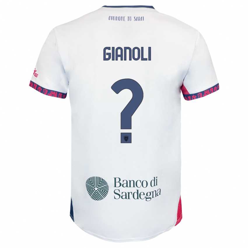 נשים Marco Gianoli #0 לבן נייבי אדום הרחק ג'רזי 2025/26 חולצה קצרה