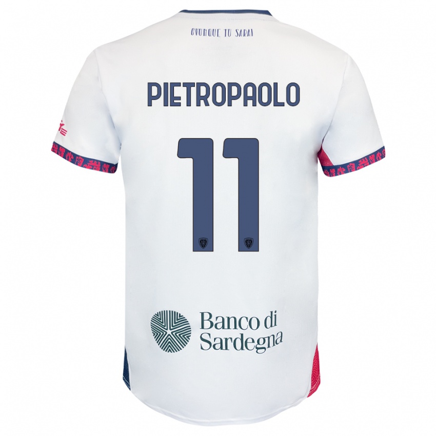 נשים Mario Pietropaolo #11 לבן נייבי אדום הרחק ג'רזי 2025/26 חולצה קצרה