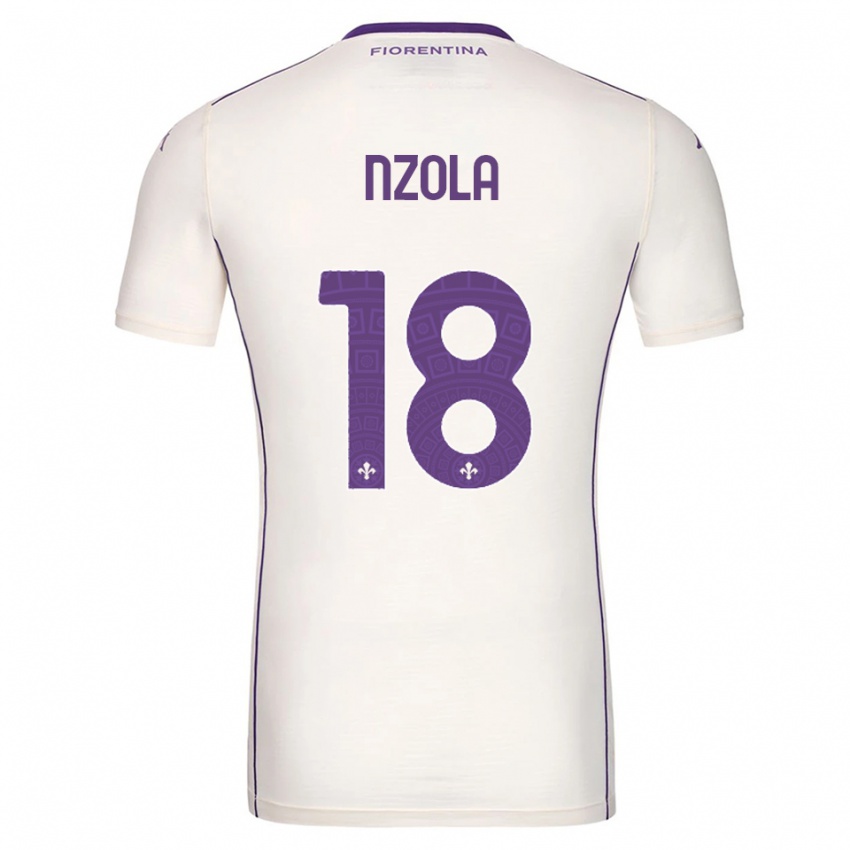 נשים אמבלה אנזולה #18 לבן סגול אדום הרחק ג'רזי 2025/26 חולצה קצרה