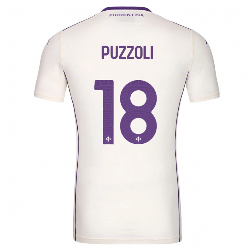 נשים ג'ורג'יו פוצולי #18 לבן סגול אדום הרחק ג'רזי 2025/26 חולצה קצרה
