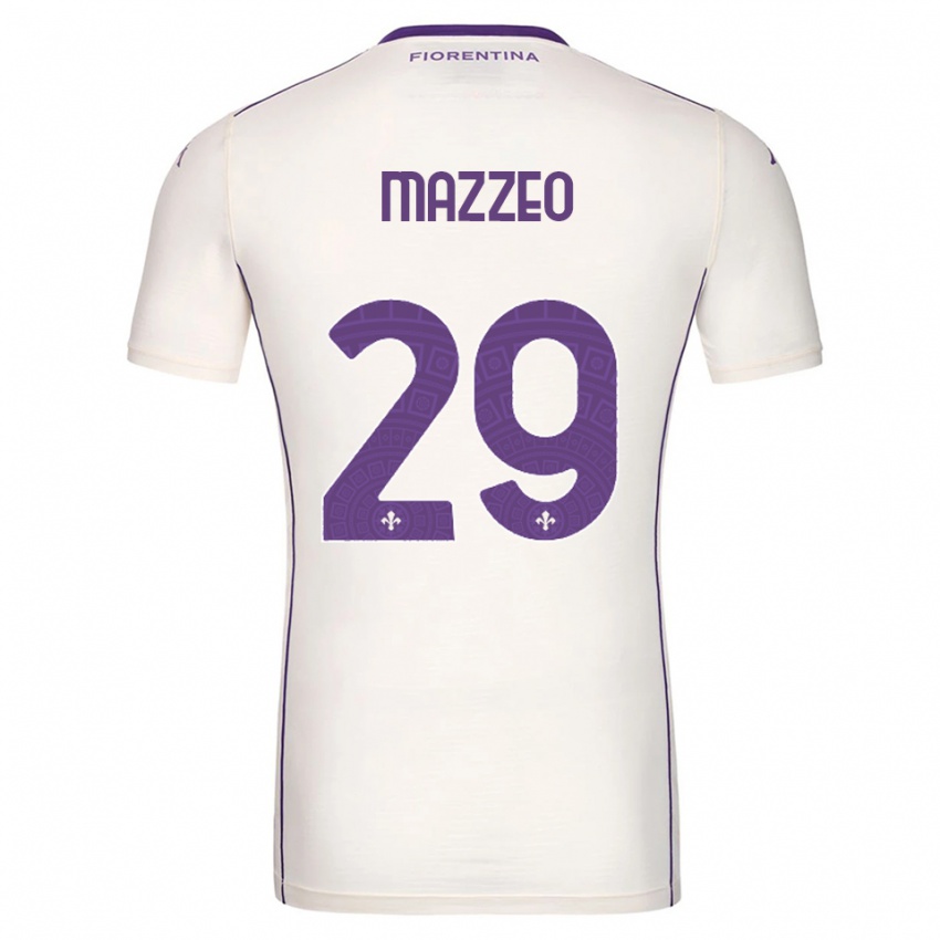 נשים ברנדו מזיו #29 לבן סגול אדום הרחק ג'רזי 2025/26 חולצה קצרה