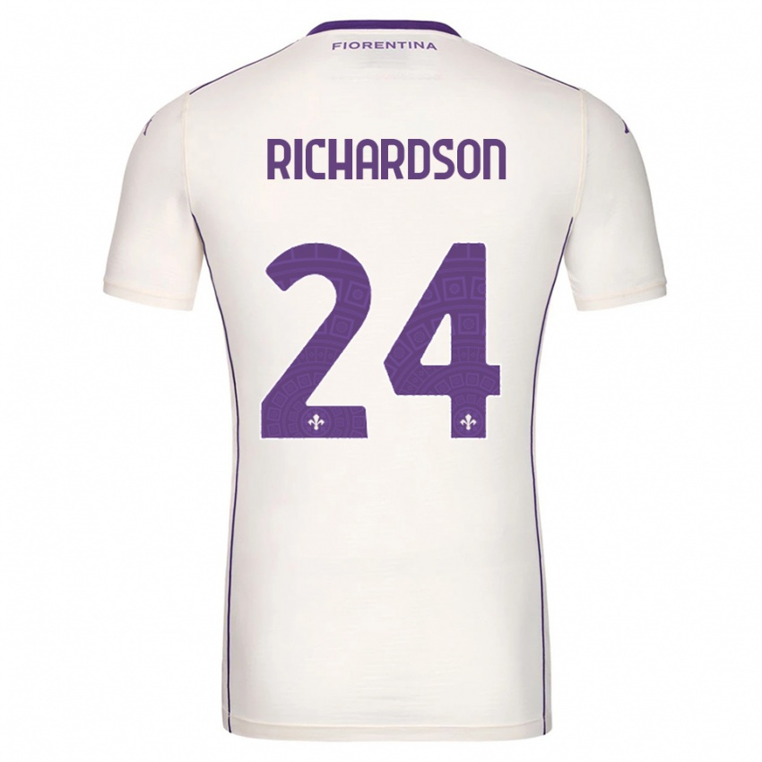 נשים אמיר ריצ'רדסון #24 לבן סגול אדום הרחק ג'רזי 2025/26 חולצה קצרה
