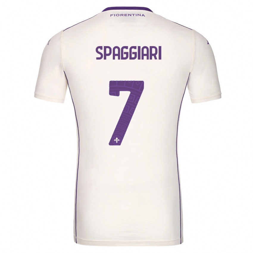 נשים ריקרדו ספגיארי #7 לבן סגול אדום הרחק ג'רזי 2025/26 חולצה קצרה