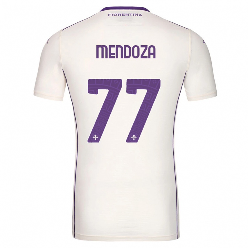 נשים וויליאם מנדוזה #77 לבן סגול אדום הרחק ג'רזי 2025/26 חולצה קצרה