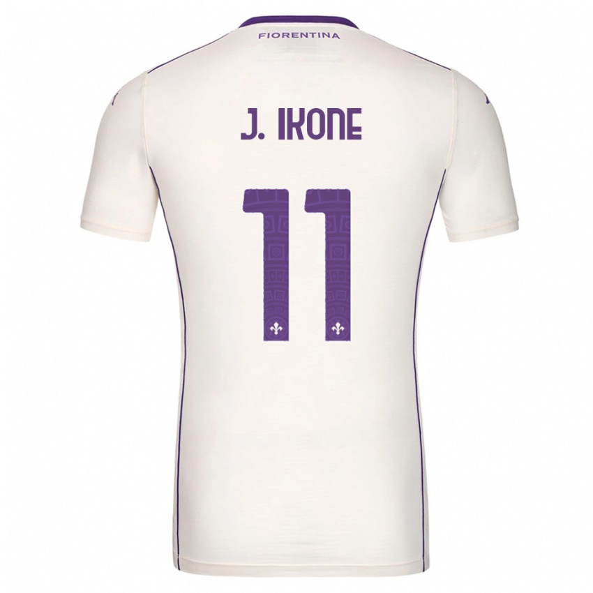 נשים ג'ונתן איקונה #11 לבן סגול אדום הרחק ג'רזי 2025/26 חולצה קצרה