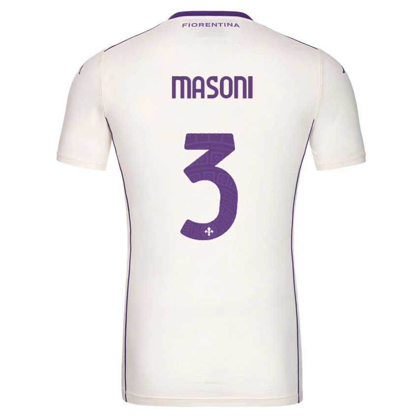 נשים טומאסו מסוני #3 לבן סגול אדום הרחק ג'רזי 2025/26 חולצה קצרה