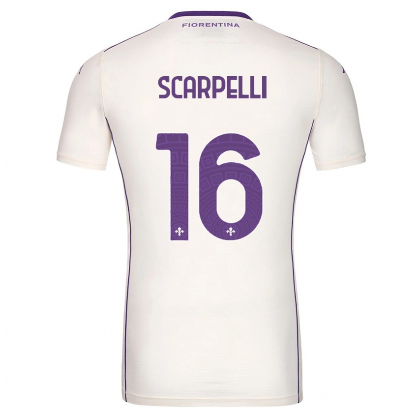 נשים דייגו סקרפלי #16 לבן סגול אדום הרחק ג'רזי 2025/26 חולצה קצרה