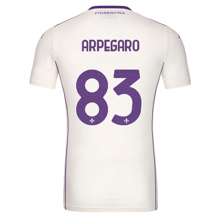 נשים Sofia Arpegaro #83 לבן סגול אדום הרחק ג'רזי 2025/26 חולצה קצרה