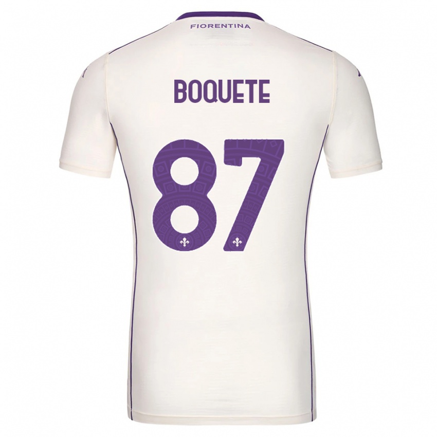 נשים ורוניקה בוקטה #87 לבן סגול אדום הרחק ג'רזי 2025/26 חולצה קצרה