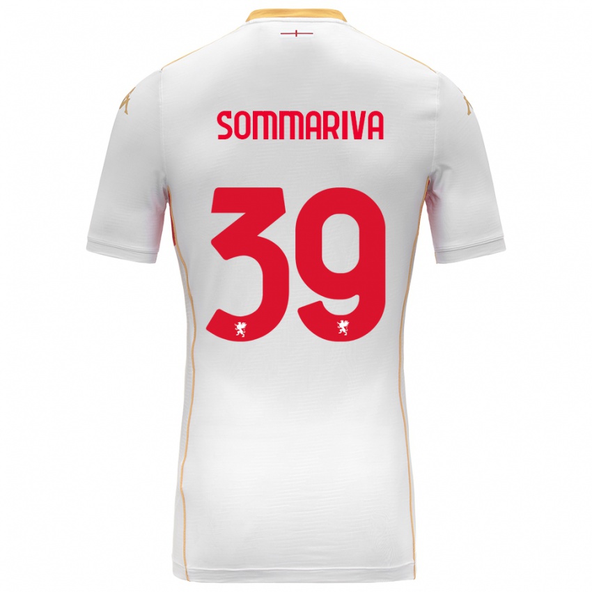 נשים דניאלה סומריבה #39 לבן אדום הרחק ג'רזי 2025/26 חולצה קצרה