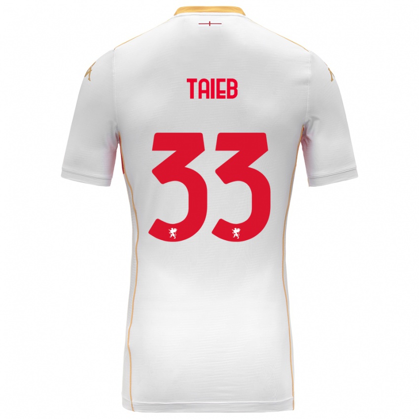 נשים צ׳אד טייב #33 לבן אדום הרחק ג'רזי 2025/26 חולצה קצרה