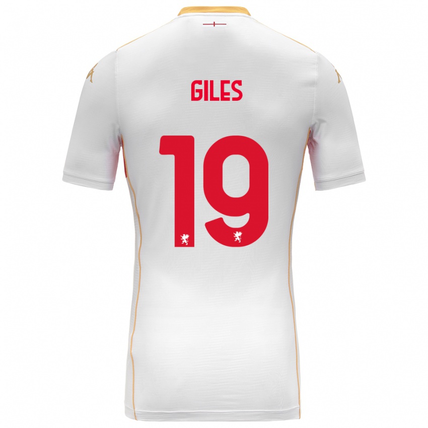 נשים Heidi Giles #19 לבן אדום הרחק ג'רזי 2025/26 חולצה קצרה