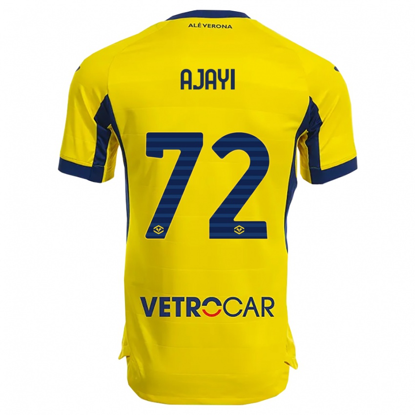 נשים ג'וניור אג'אי #72 צהוב נייבי הרחק ג'רזי 2025/26 חולצה קצרה