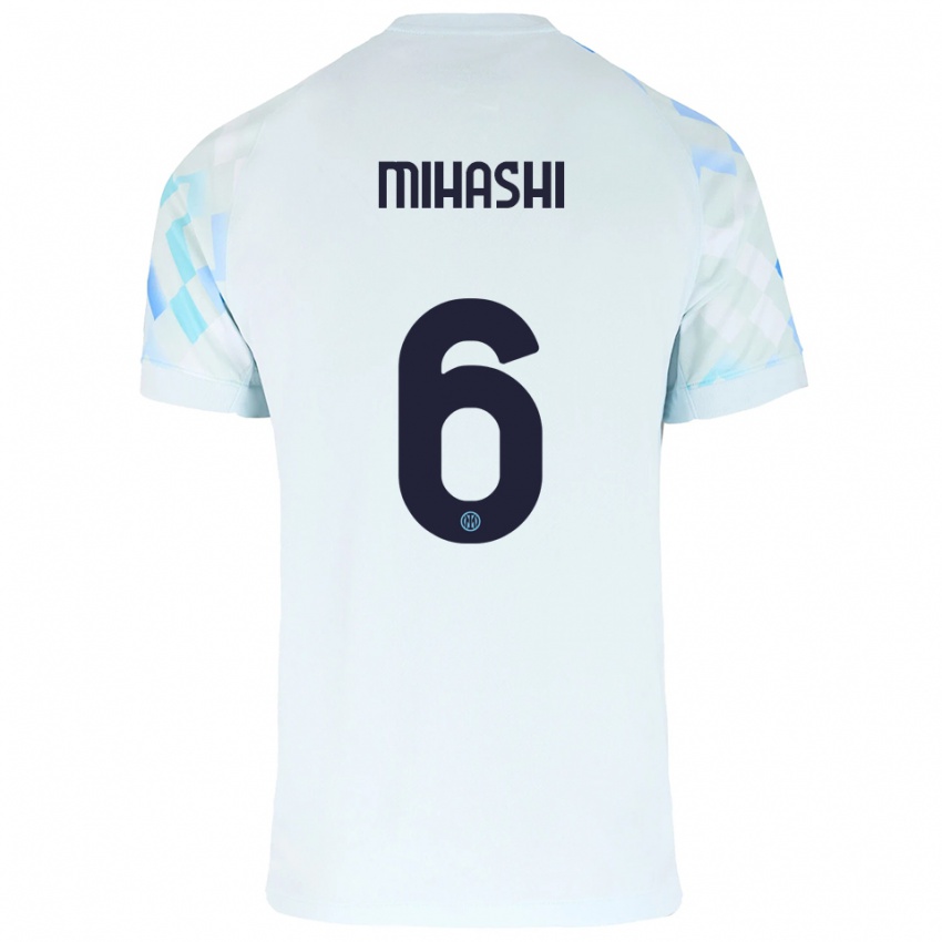 נשים Mana Mihashi #6 לבן כחול הרחק ג'רזי 2025/26 חולצה קצרה