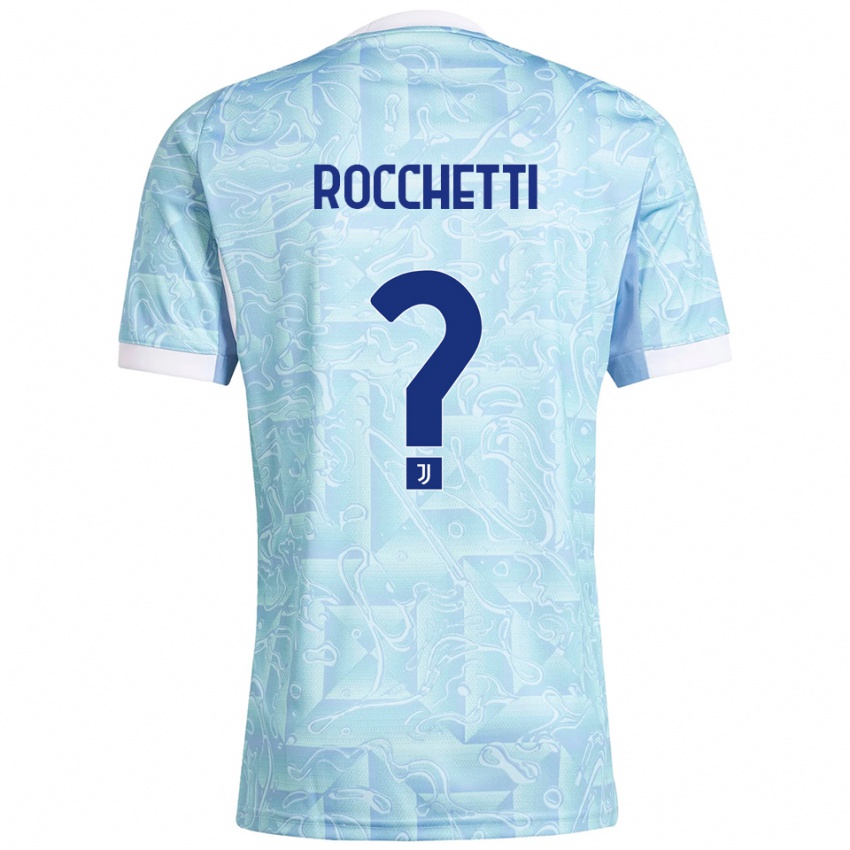 נשים Edoardo Rocchetti #0 תכלת צהוב הרחק ג'רזי 2025/26 חולצה קצרה