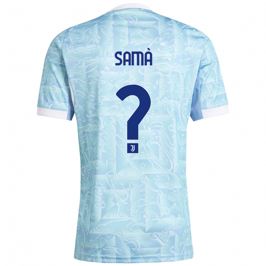 נשים Alberto Samà #0 תכלת צהוב הרחק ג'רזי 2025/26 חולצה קצרה