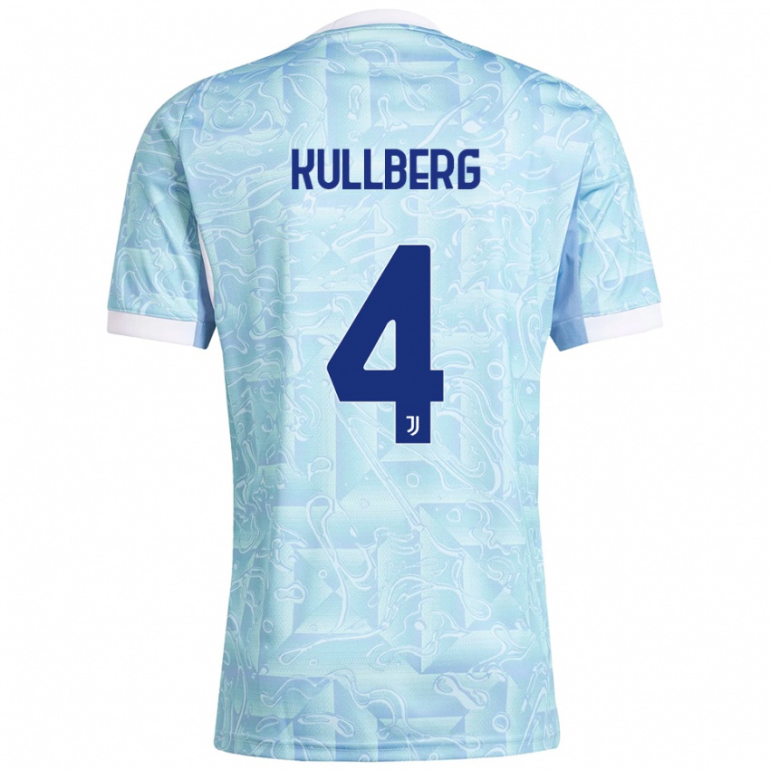 נשים אמה קולברג #4 תכלת צהוב הרחק ג'רזי 2025/26 חולצה קצרה