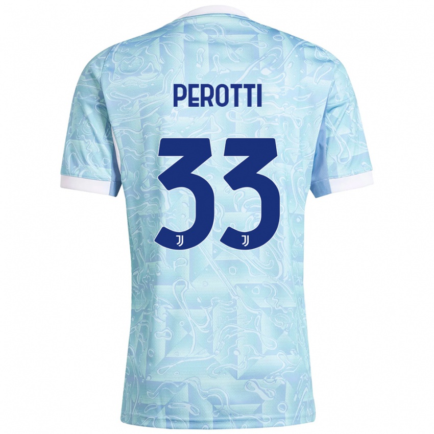 נשים קלמנטה פרוטי #33 תכלת צהוב הרחק ג'רזי 2025/26 חולצה קצרה