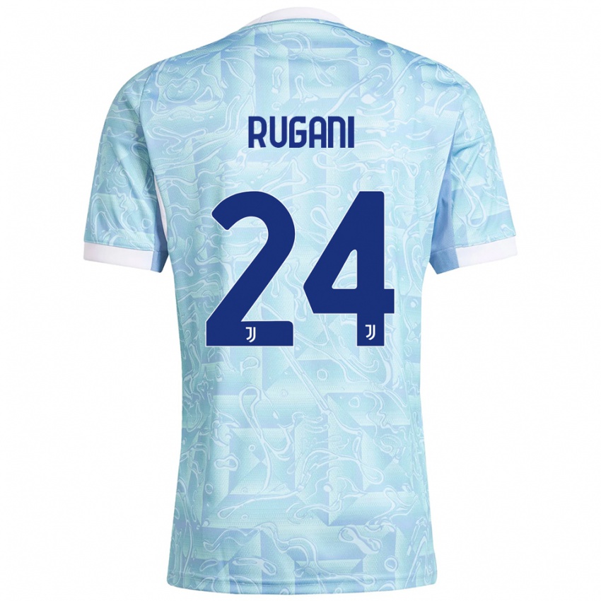 נשים דניאלה רוגאני #24 תכלת צהוב הרחק ג'רזי 2025/26 חולצה קצרה