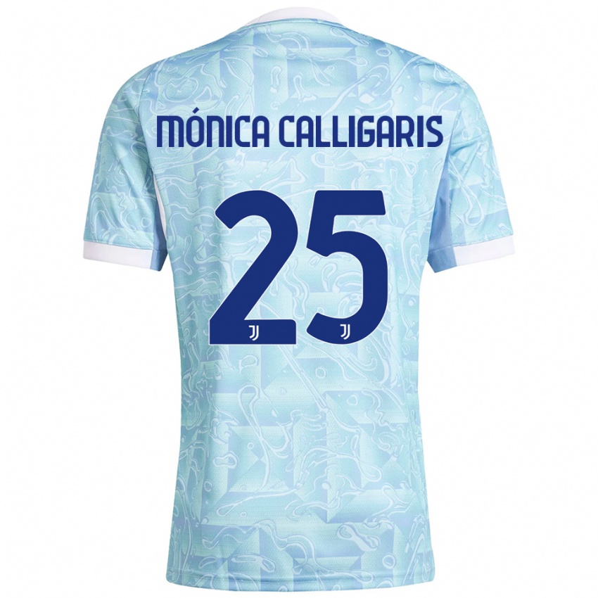 נשים ויולה קליגאריס #25 תכלת צהוב הרחק ג'רזי 2025/26 חולצה קצרה