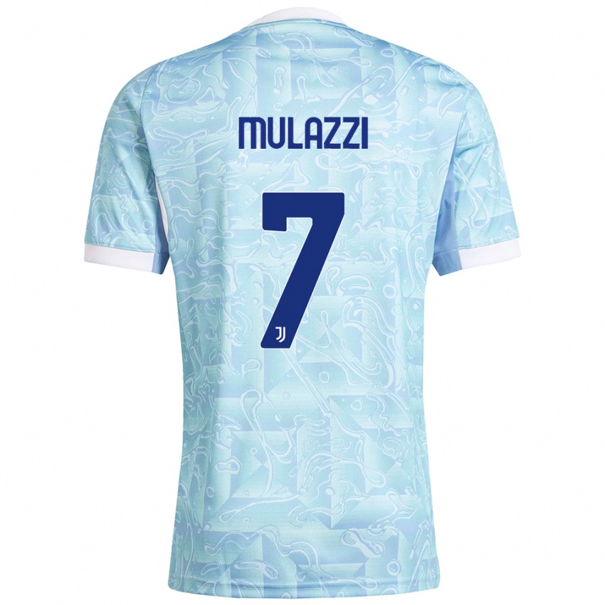 נשים גבריאל מולאצי #7 תכלת צהוב הרחק ג'רזי 2025/26 חולצה קצרה