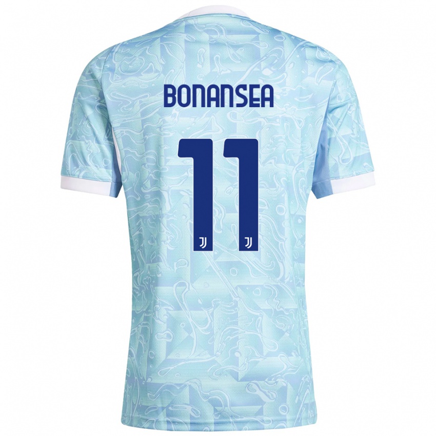 נשים ברברה בונאנסיאה #11 תכלת צהוב הרחק ג'רזי 2025/26 חולצה קצרה