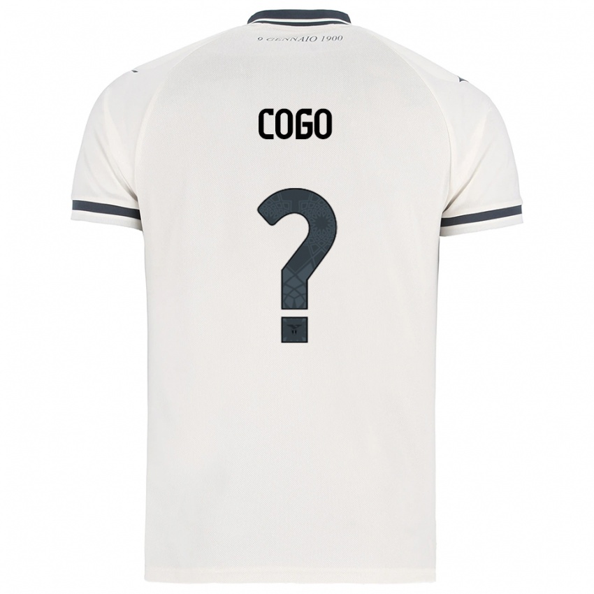 נשים ג'ובאני קוגו #0 לבן נייבי הרחק ג'רזי 2025/26 חולצה קצרה נשים ג'ובאני קוגו #0 לבן נייבי הרחק ג'רזי 2025/26 חולצה קצרה