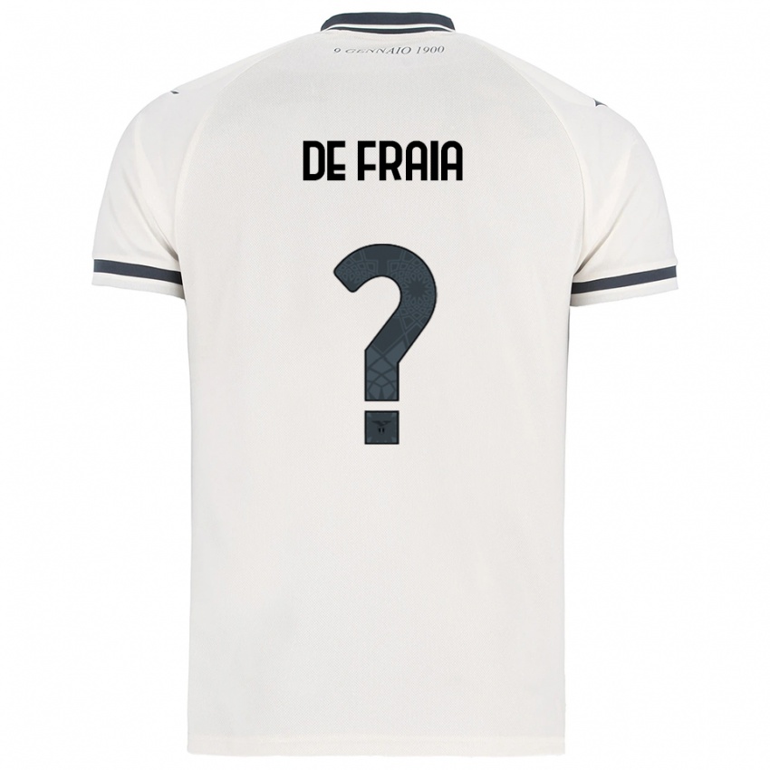 נשים Davide De Fraia #0 לבן נייבי הרחק ג'רזי 2025/26 חולצה קצרה