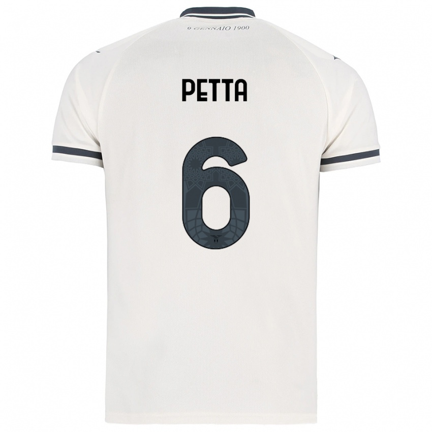 נשים אנדריאה פטה #6 לבן נייבי הרחק ג'רזי 2025/26 חולצה קצרה