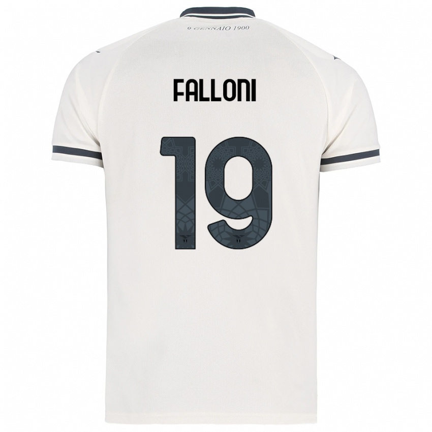 נשים Ludovica Falloni #19 לבן נייבי הרחק ג'רזי 2025/26 חולצה קצרה