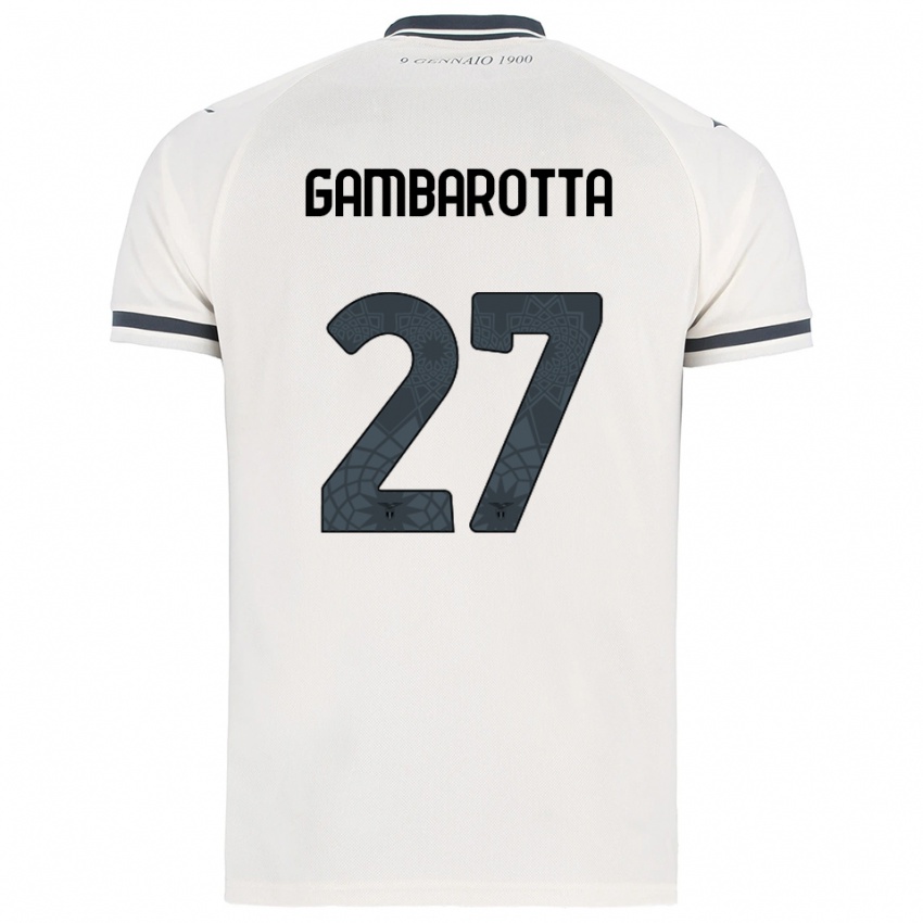נשים Margot Gambarotta #27 לבן נייבי הרחק ג'רזי 2025/26 חולצה קצרה