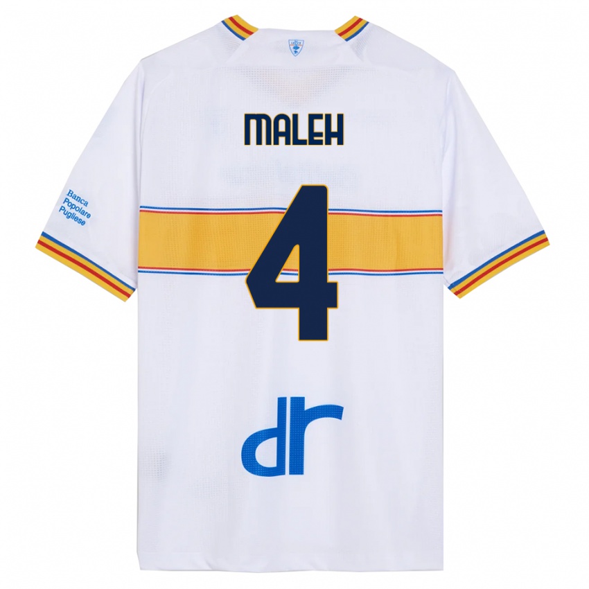 נשים יוסף מלה #4 לבן צהוב הרחק ג'רזי 2025/26 חולצה קצרה