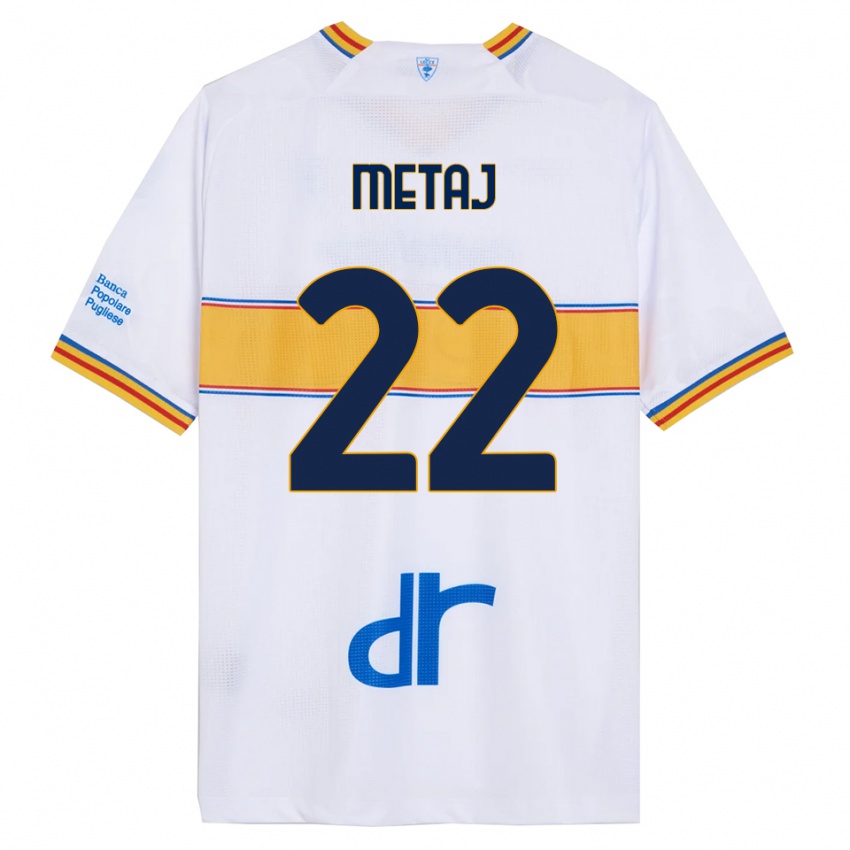 נשים דג׳וי מטאי #22 לבן צהוב הרחק ג'רזי 2025/26 חולצה קצרה