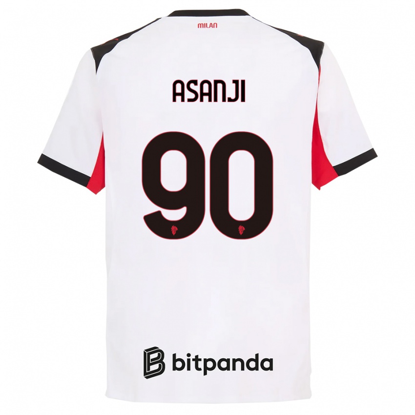 נשים Levis Asanji #90 לבן שחור הרחק ג'רזי 2025/26 חולצה קצרה