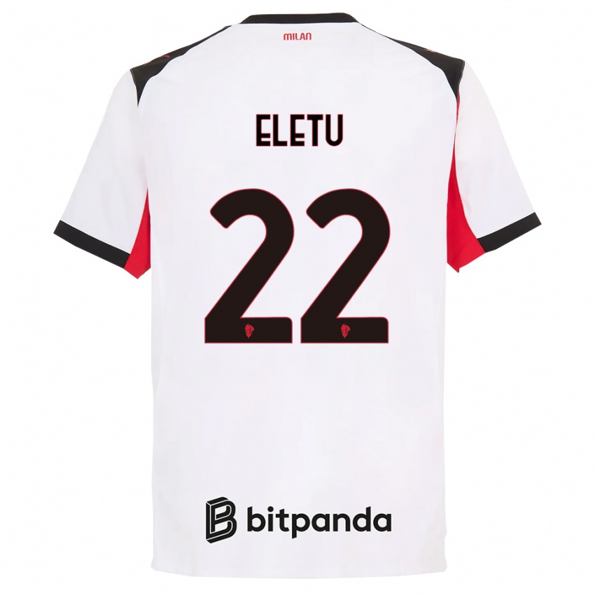 נשים ויקטור אלאטו #22 לבן שחור הרחק ג'רזי 2025/26 חולצה קצרה