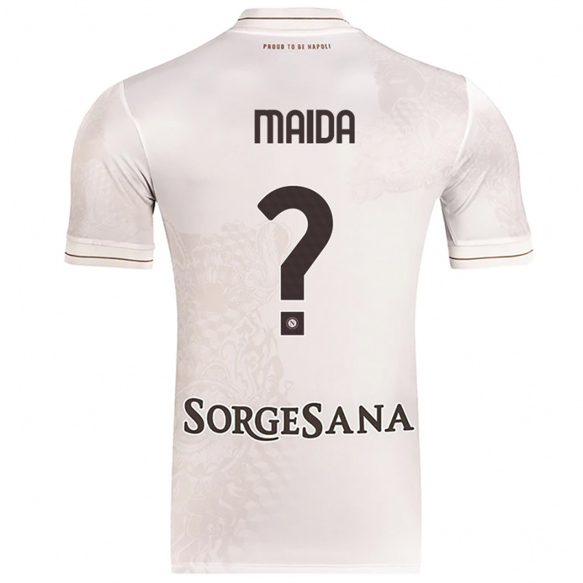 נשים Giuseppe Maida #0 שמפניה חום הרחק ג'רזי 2025/26 חולצה קצרה