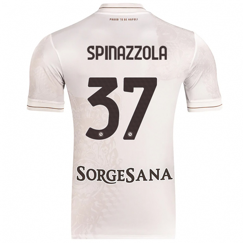 נשים לאונרדו ספינזולה #37 שמפניה חום הרחק ג'רזי 2025/26 חולצה קצרה