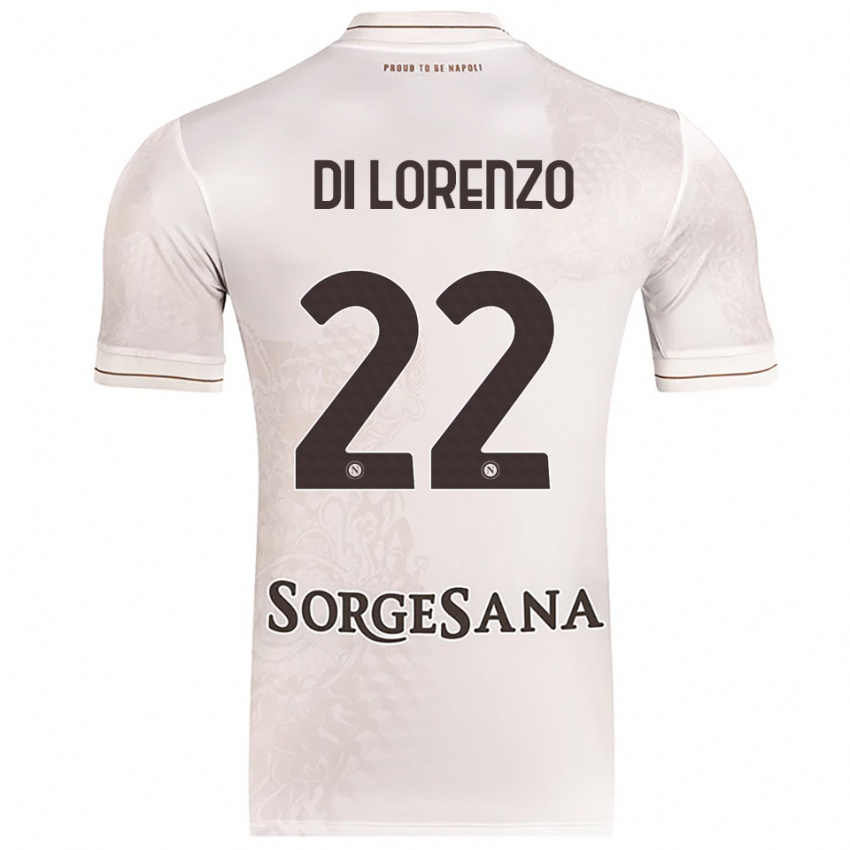 נשים ג'ובאני די לורנצו #22 שמפניה חום הרחק ג'רזי 2025/26 חולצה קצרה