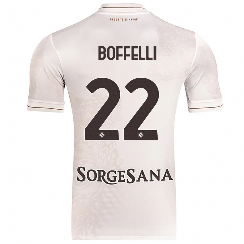 נשים ולריו בופלי #22 שמפניה חום הרחק ג'רזי 2025/26 חולצה קצרה